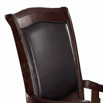 Old Style Rubber Wood Arm Chair Set Of 2 Brown - View 5