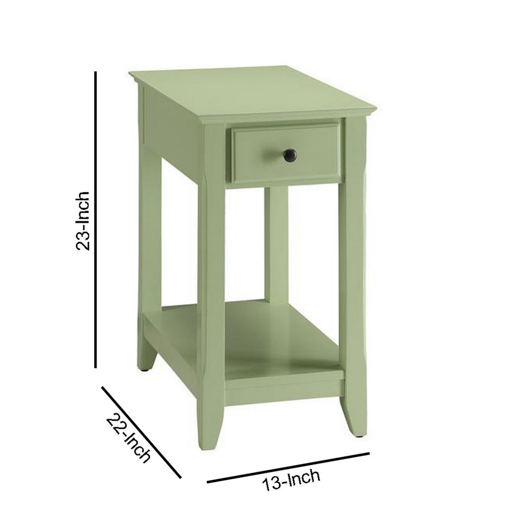Amiable Side Table, Light Green - View 5
