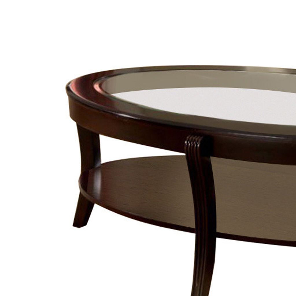Finley Contemporary Coffee Table In Espresso Finish - View 3