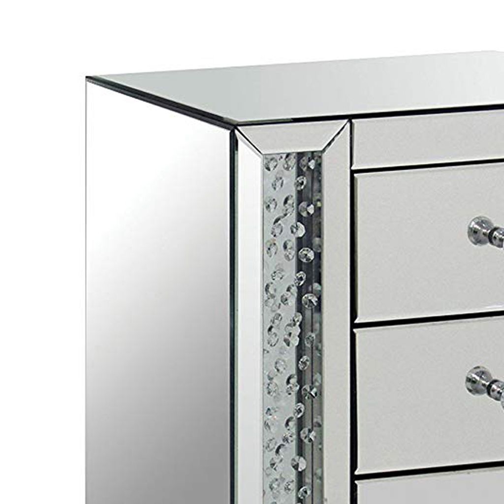 Nysa End Table, Mirrored - View 2