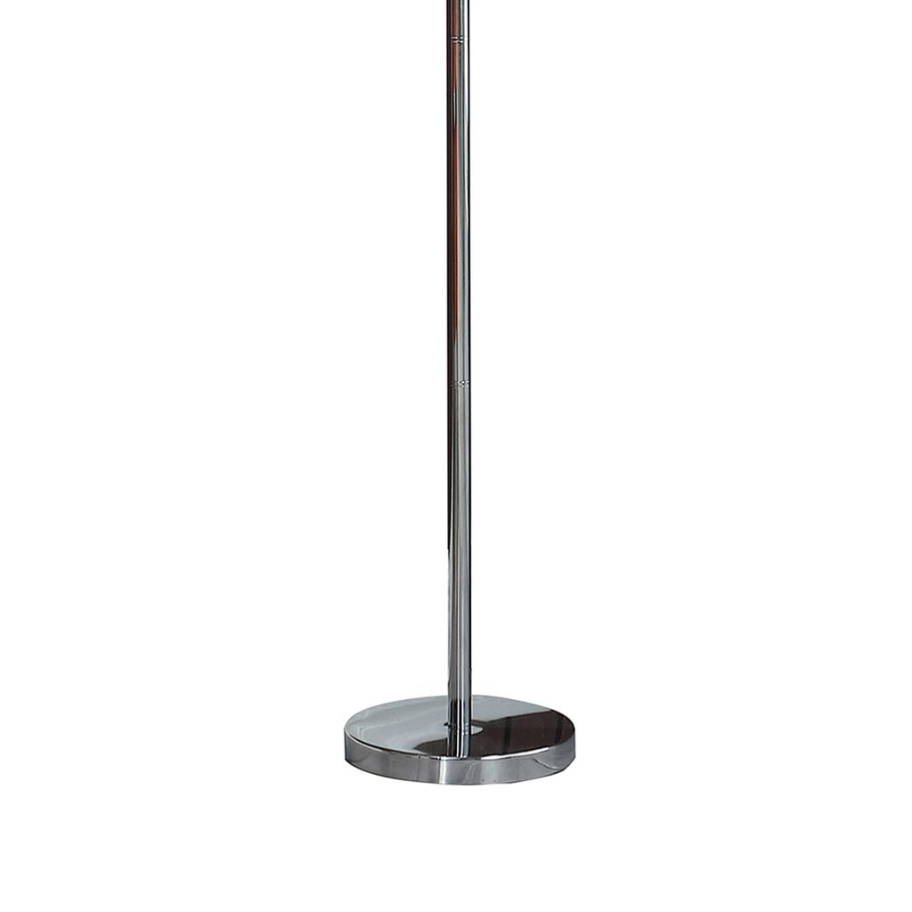 Finn 63 Inch Glamorous Floor Lamp, Rose Accent Shade, 100W, Yellow, Silver - View 4