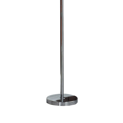 Finn 63 Inch Glamorous Floor Lamp, Rose Accent Shade, 100W, Yellow, Silver - View 4