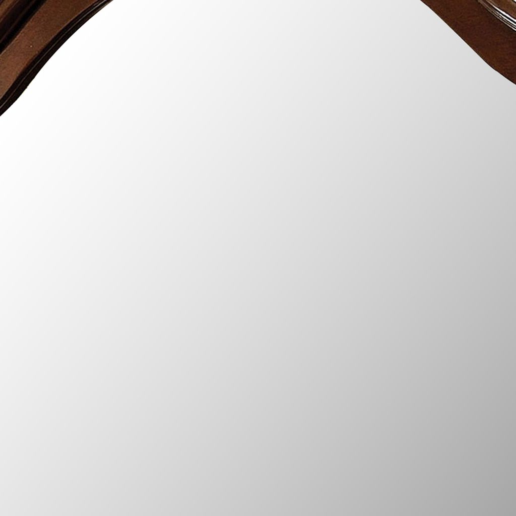 Velda II Baroque Style Mirror In Brown Cherry Finish - View 4