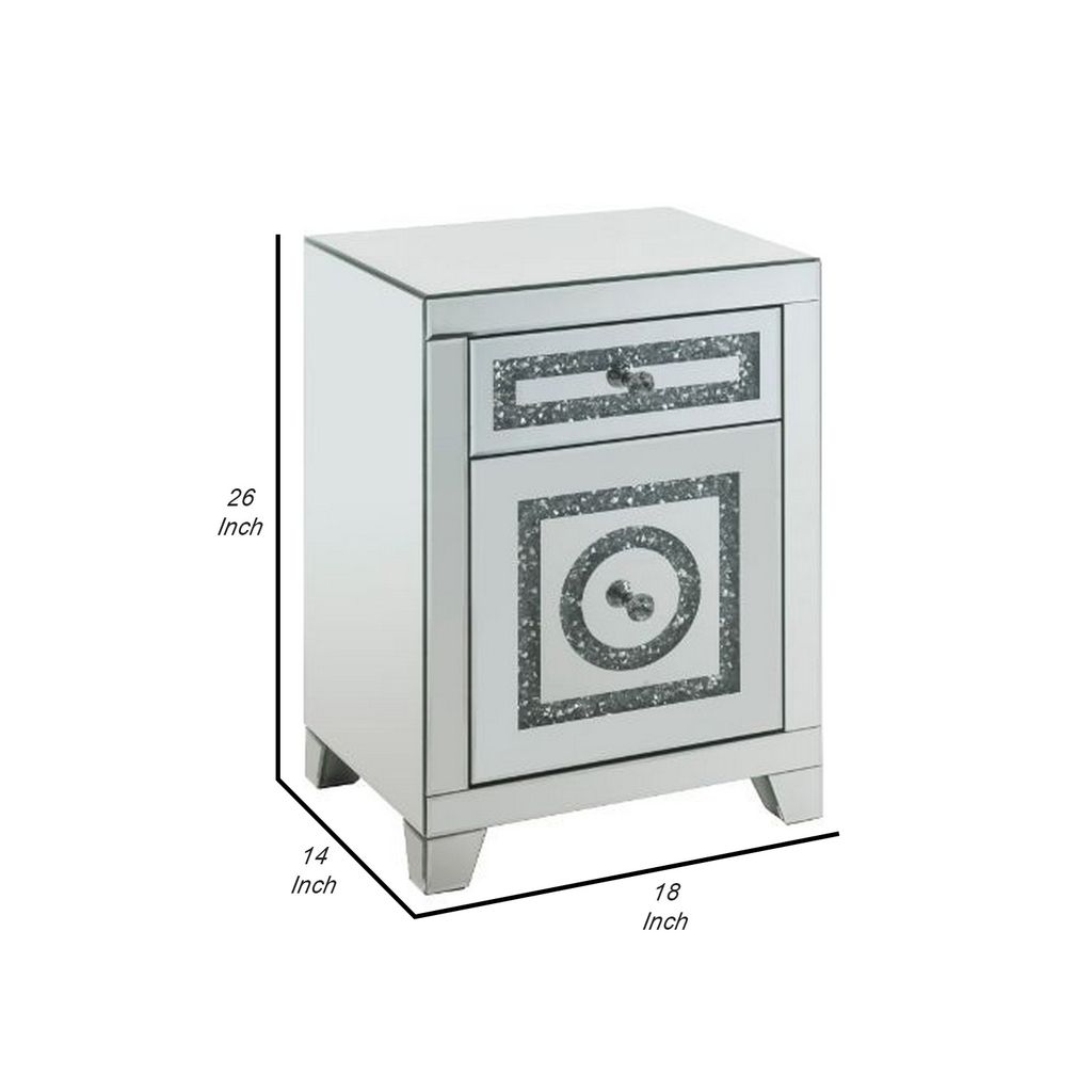 Accent Table with 2 Storage Drawers and Safety Top Feature, White - View 6