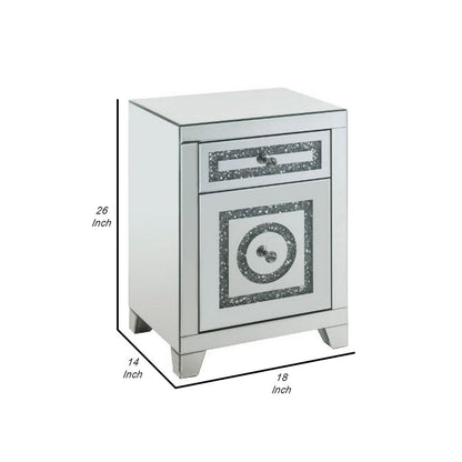 Accent Table with 2 Storage Drawers and Safety Top Feature, White - View 6
