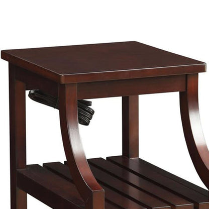 Modish Side Table (USB), Espresso - View 3