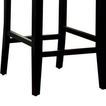 Luminar II Contemporary Counter Height Chair, White And Black Finish, Set of 2 - View 5