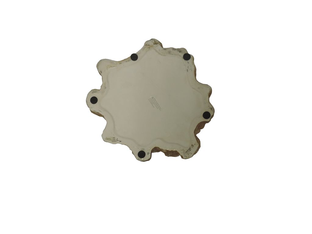 Well Designed Nature Inspired Tree Trunk Stool, Gold - View 4
