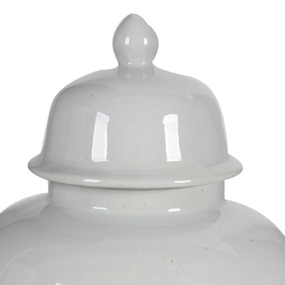 Ceramic Ginger Jar With Lid, Off White - View 2
