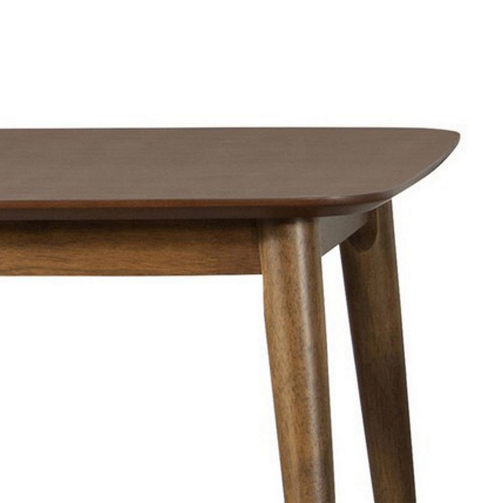 3 Piece Rectangular Coffee and Square End Table Set, Rich Walnut Brown Wood - View 4