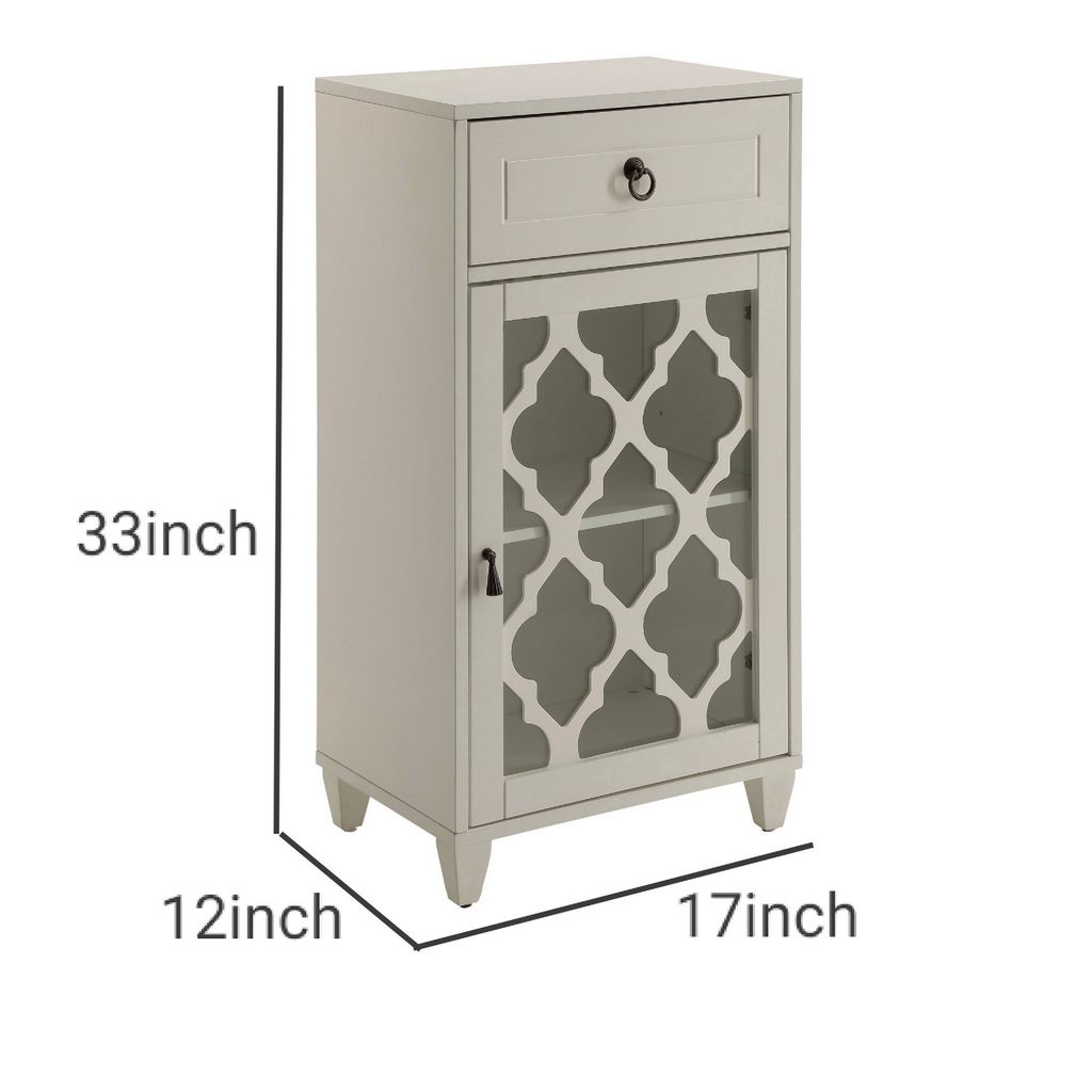 Faddish Side Table, White - View 6