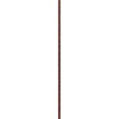 Cyan 65 Inch Modern Adjustable Arc Floor Lamp, Amber Mica Shade, Rust Metal - View 3