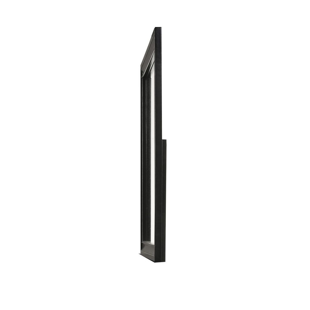 47 Inch Wood Mirror, Landscape Frame, Classic, Black - View 4