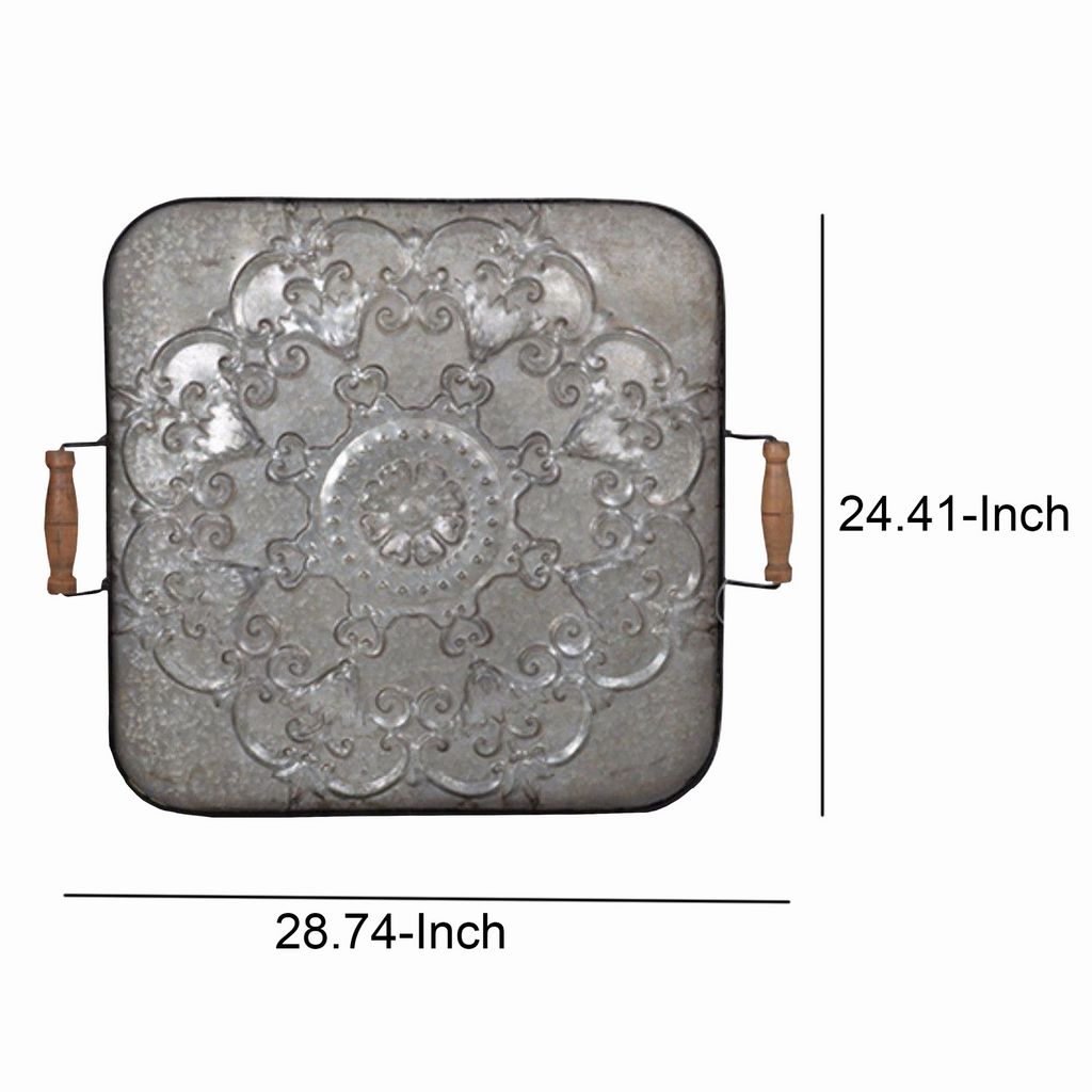 Classic Fashioned Ravello Tray, Square - View 6