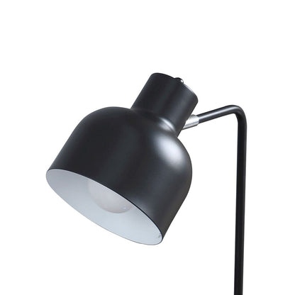 15 Inch Metal Table Lamp, Adjustable Shade, Wireless Charging, Black - View 3