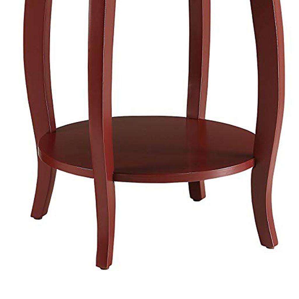 Trendy Side Table, Red - View 5