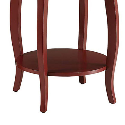 Trendy Side Table, Red - View 5