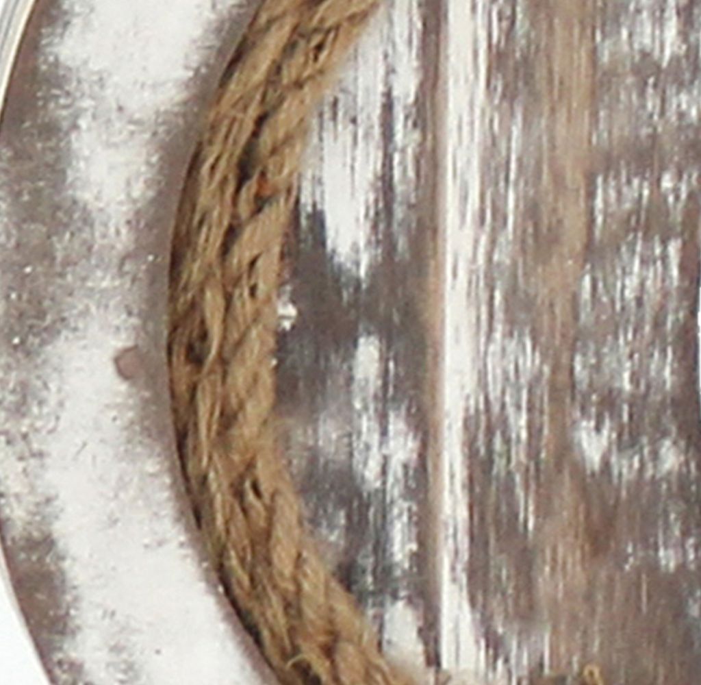 Square Wooden Wall Mirror Set of 2 with Rope Borders, Gray - View 4