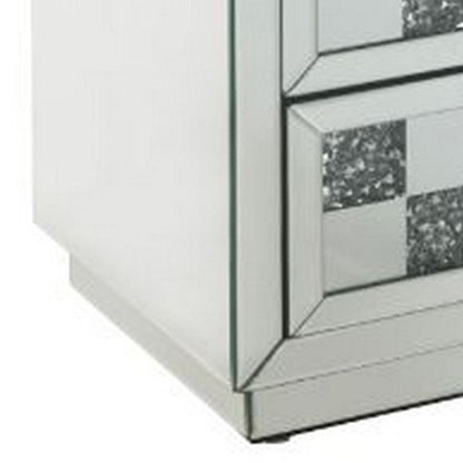 Accent Table with Self Closure and Safety Top Feature, White - View 5