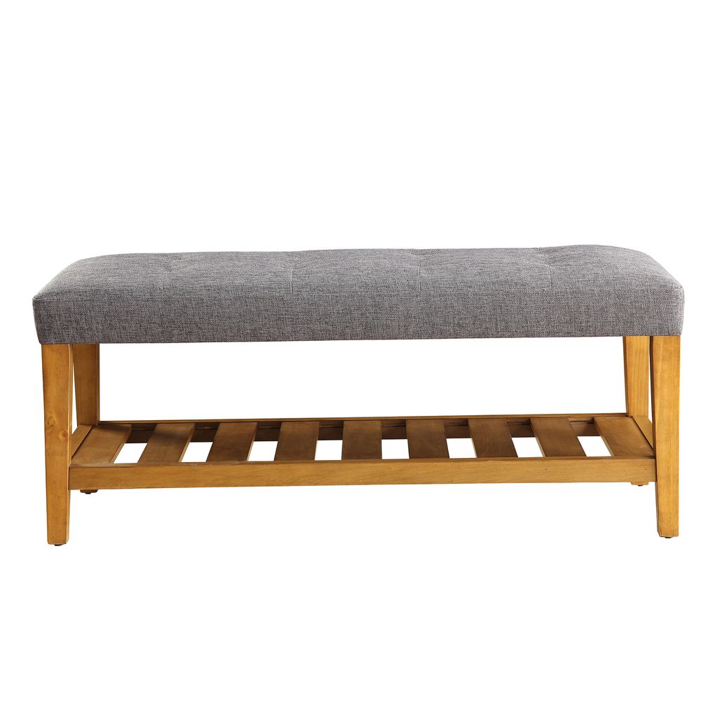 Wooden Bench, Gray & Oak