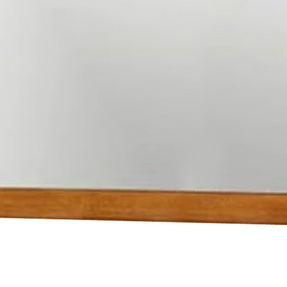 Lennart Mid Cent Modern Mirror, Oak Finish - View 5