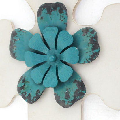 Rustic Wooden Cross Wall Décor Set of 2, White - View 3