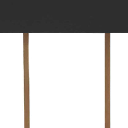 U Shaped Metal Body Table Lamp with Marble Base, Gold and Black - View 3