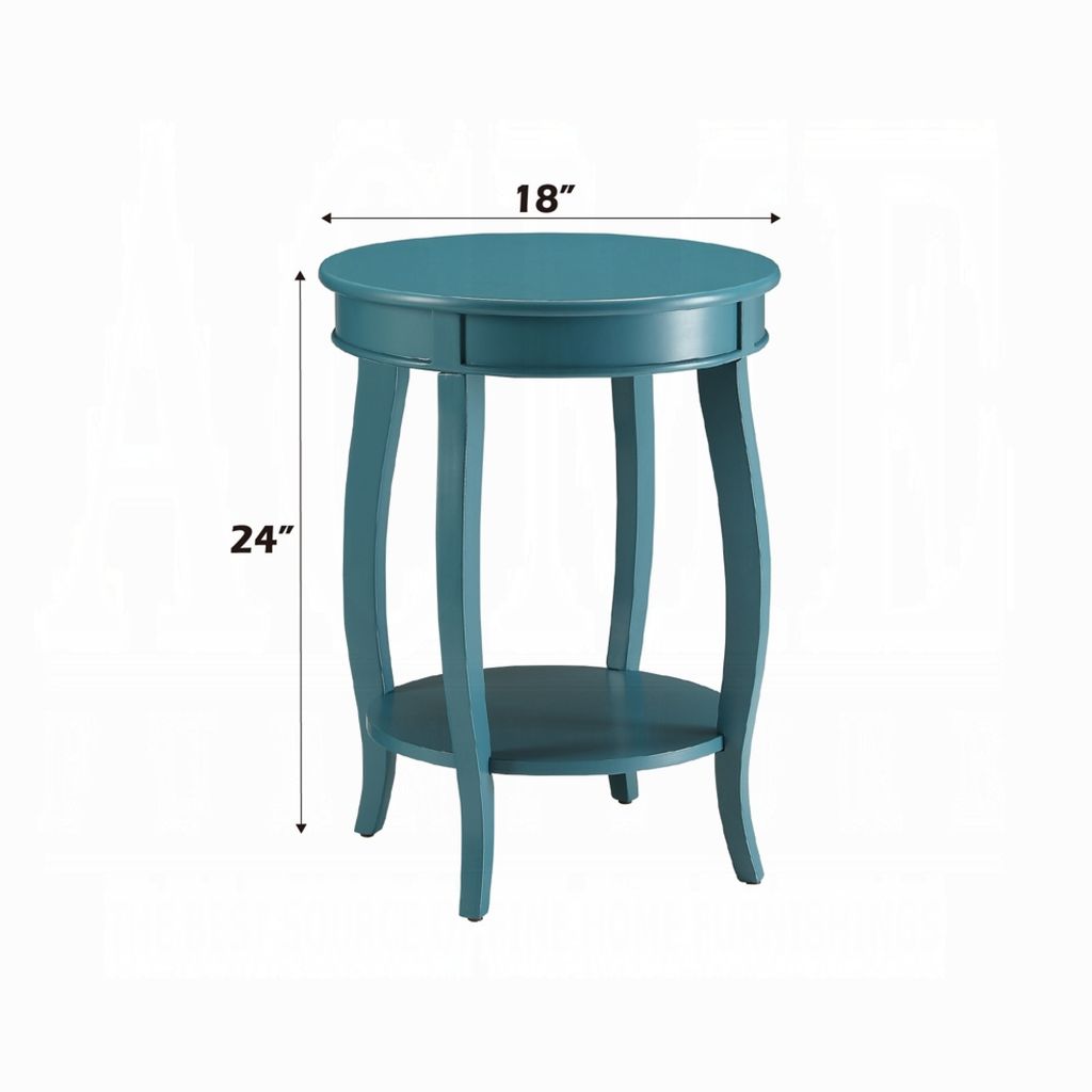 Affiable Side Table, Teal Blue - View 6