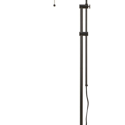 Metal Rectangular Floor Lamp with Adjustable Pole, Dark Bronze - View 3