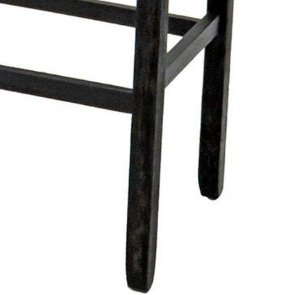 Sania II Rustic Counter Ht. Bench, Antique Black Finish - View 5