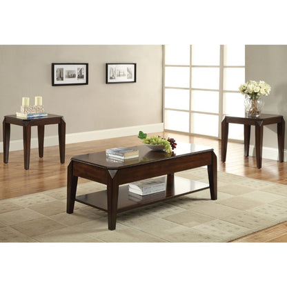 Innovative Coffee Table with Lift Top, Walnut Brown - View 2