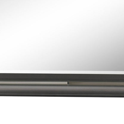 Wall Mirror with Mirror Accent and Beveled Edges, Gray - View 5