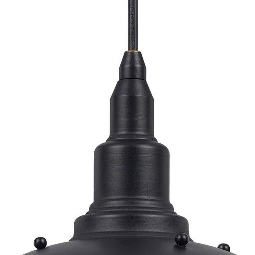 Oma 8 Inch Modern Pendant Light, Industrial Style, Dark Bronze Metal Frame - View 3