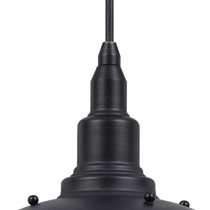 Oma 8 Inch Modern Pendant Light, Industrial Style, Dark Bronze Metal Frame - View 3