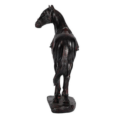 Don 10 Inch Horse Figurine Sculpture, Handmade Table Accent Brown Polyresin - View 4