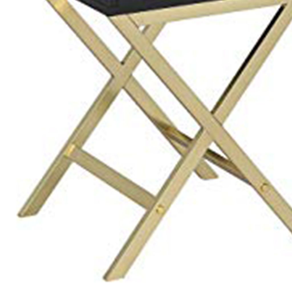 Stylish Side Table, Black & Gold - View 4