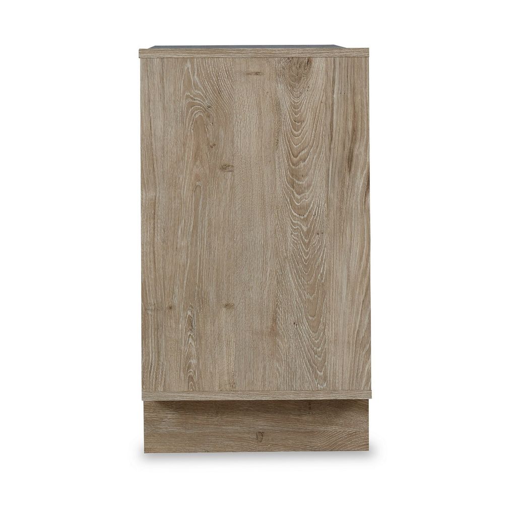 Fervor 59 Inch Dresser, 6 Drawers, Brown Wood Frame, Brushed Nickel Handles - View 4