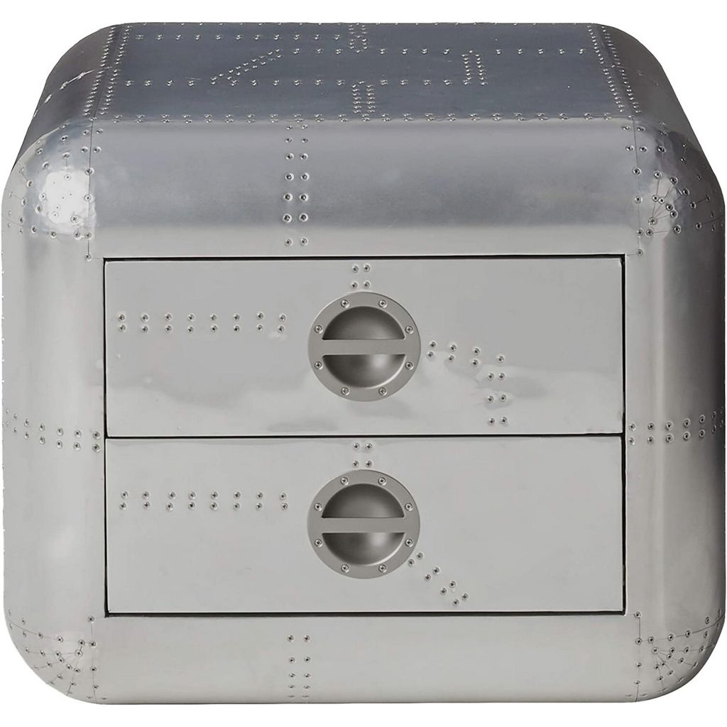 Brancaster End Table, Aluminum - View 3
