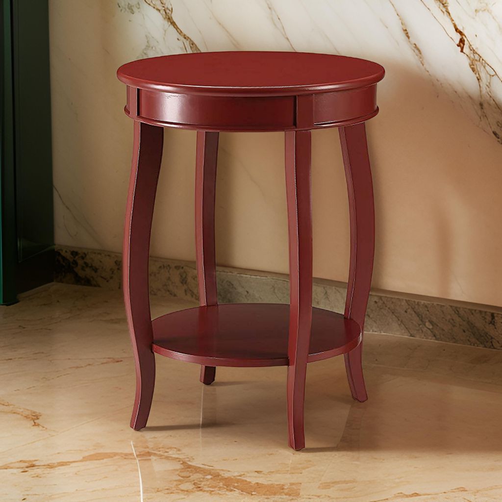 Trendy Side Table, Red - View 7