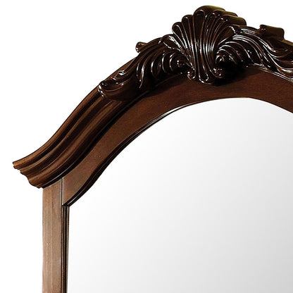 Velda II Baroque Style Mirror In Brown Cherry Finish - View 3