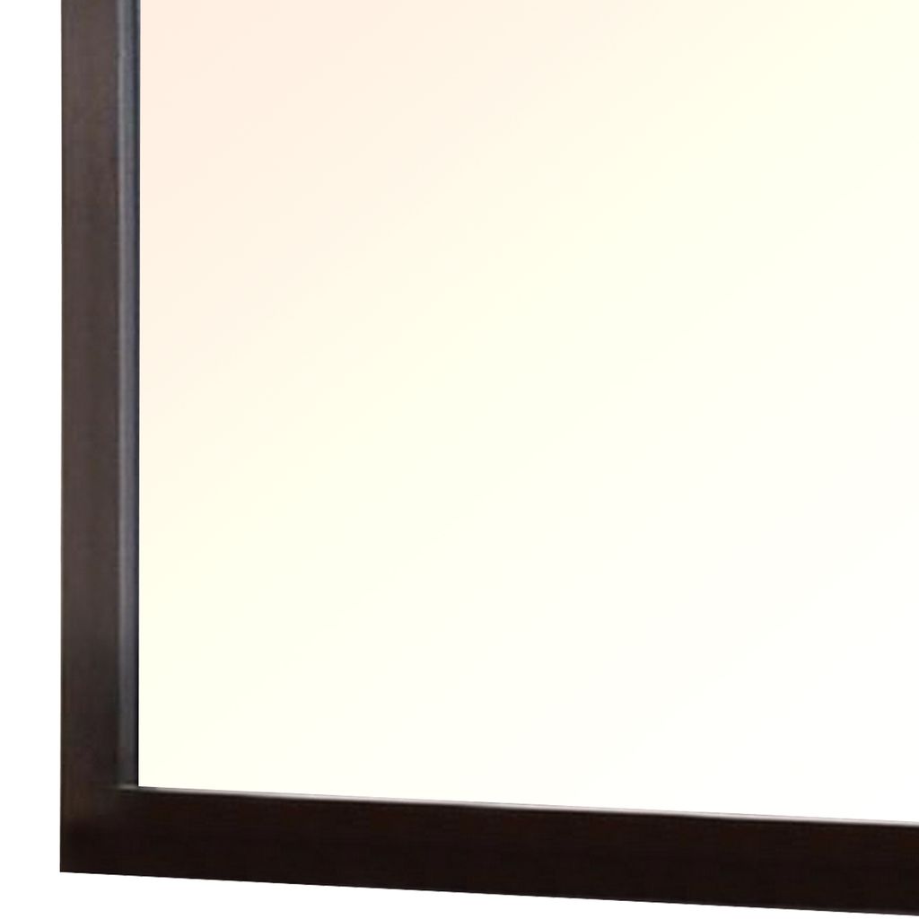 Wall Mirror with Wooden Carvings and Scrolled Frame, Gold - View 5