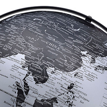 Globe Accent Decor with Inbuilt LED, Black and Gray - View 3