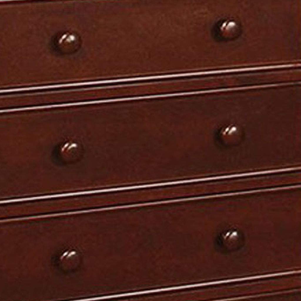 Transitional Style Wooden Chest, Brown - View 4