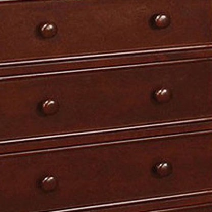 Transitional Style Wooden Chest, Brown - View 4