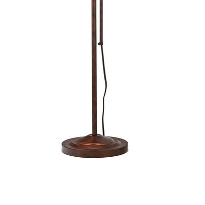 Metal Rectangular Floor Lamp with Adjustable Pole, Bronze - View 4