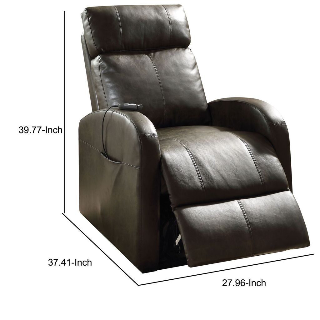 Ricardo Recliner with Power Lift, Dark Gray - View 6