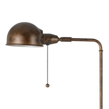Adjustable Height Metal Pharmacy Lamp with Pull Chain Switch, Bronze - View 2