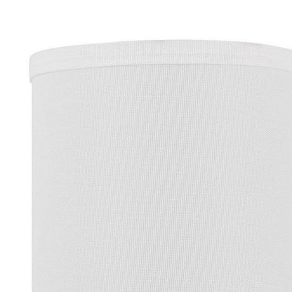 Liam 25 Inch Modern Wall Lamp, Hardback Fabric Shade, 1 LED, Metal, Silver - View 2