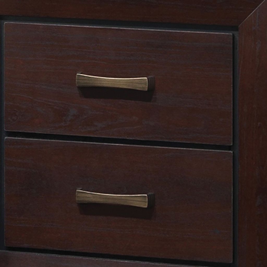 Chic Side Nightstand, Dark Cocoa Brown - View 3