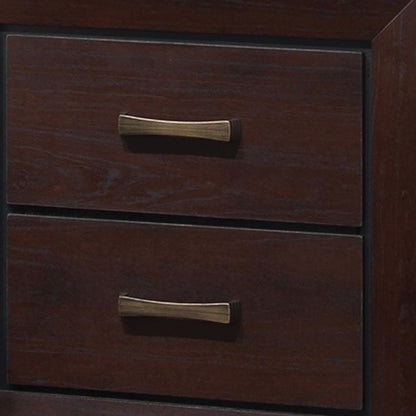 Chic Side Nightstand, Dark Cocoa Brown - View 3